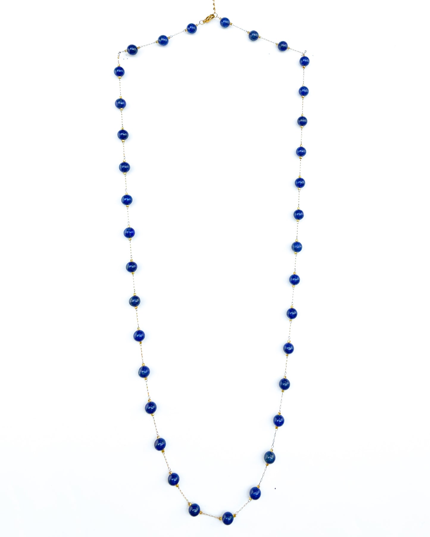 Collier Sautoir Perle Lapis Lazuli